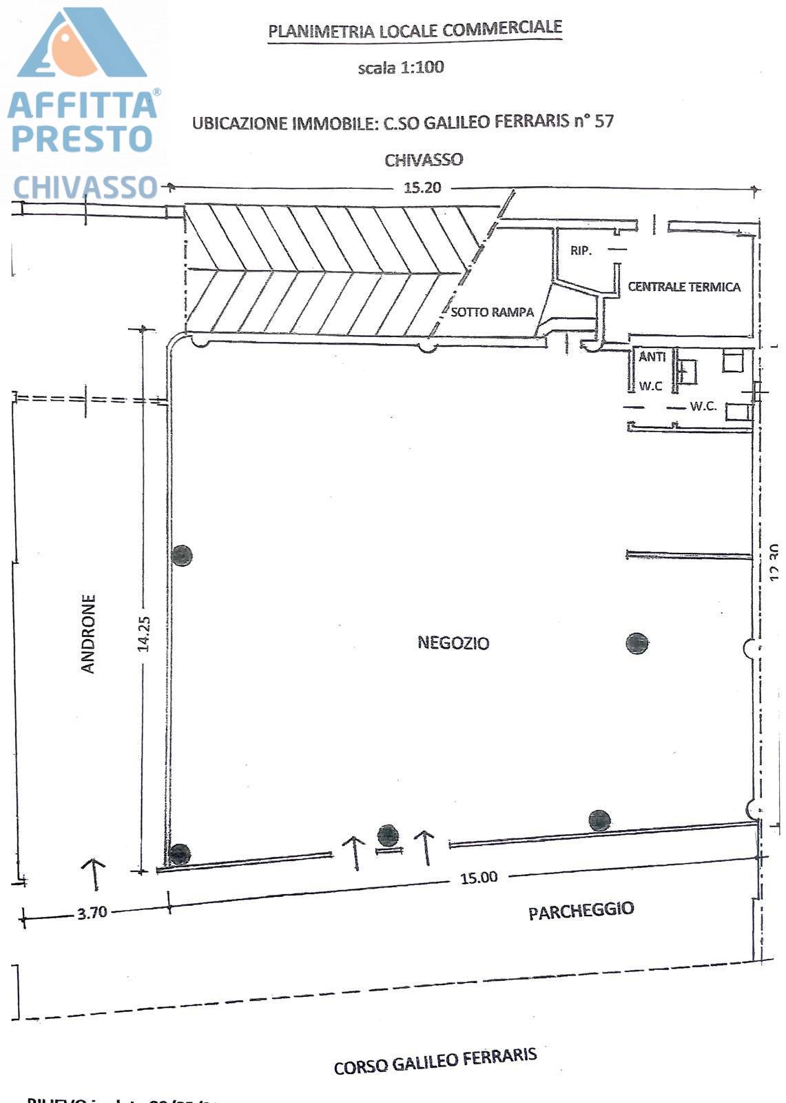 Immagine 22 di Negozio in affitto  in Corso G Ferraris 55 a Chivasso