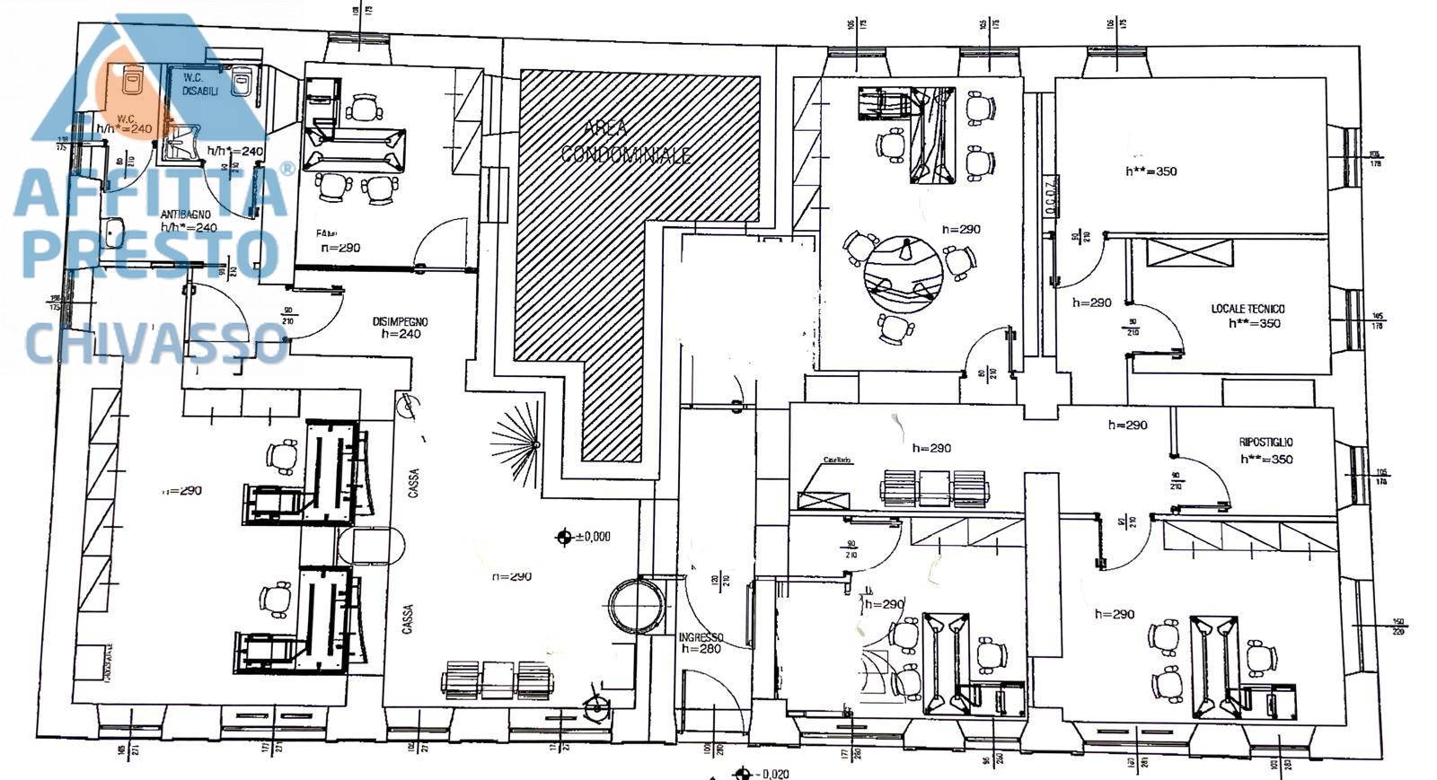 Immagine 5 di Ufficio in affitto  in piazza del popolo a Chivasso