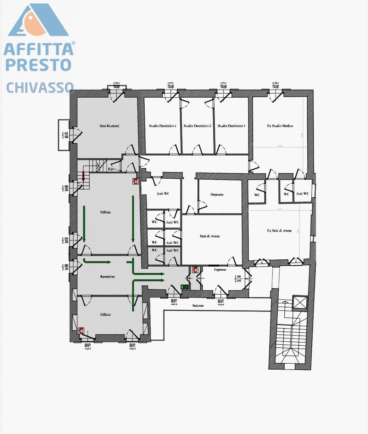 Immagine 41 di Ufficio in affitto  in Via Torino a Chivasso