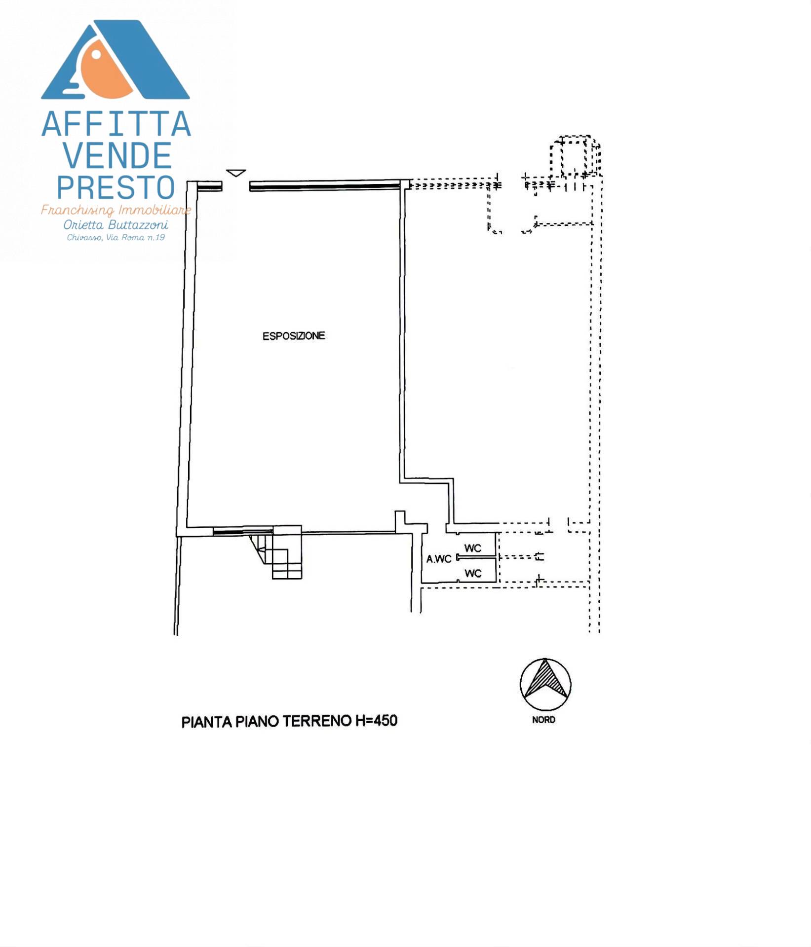 Immagine 2 di Negozio in affitto  in CORSO a Chivasso