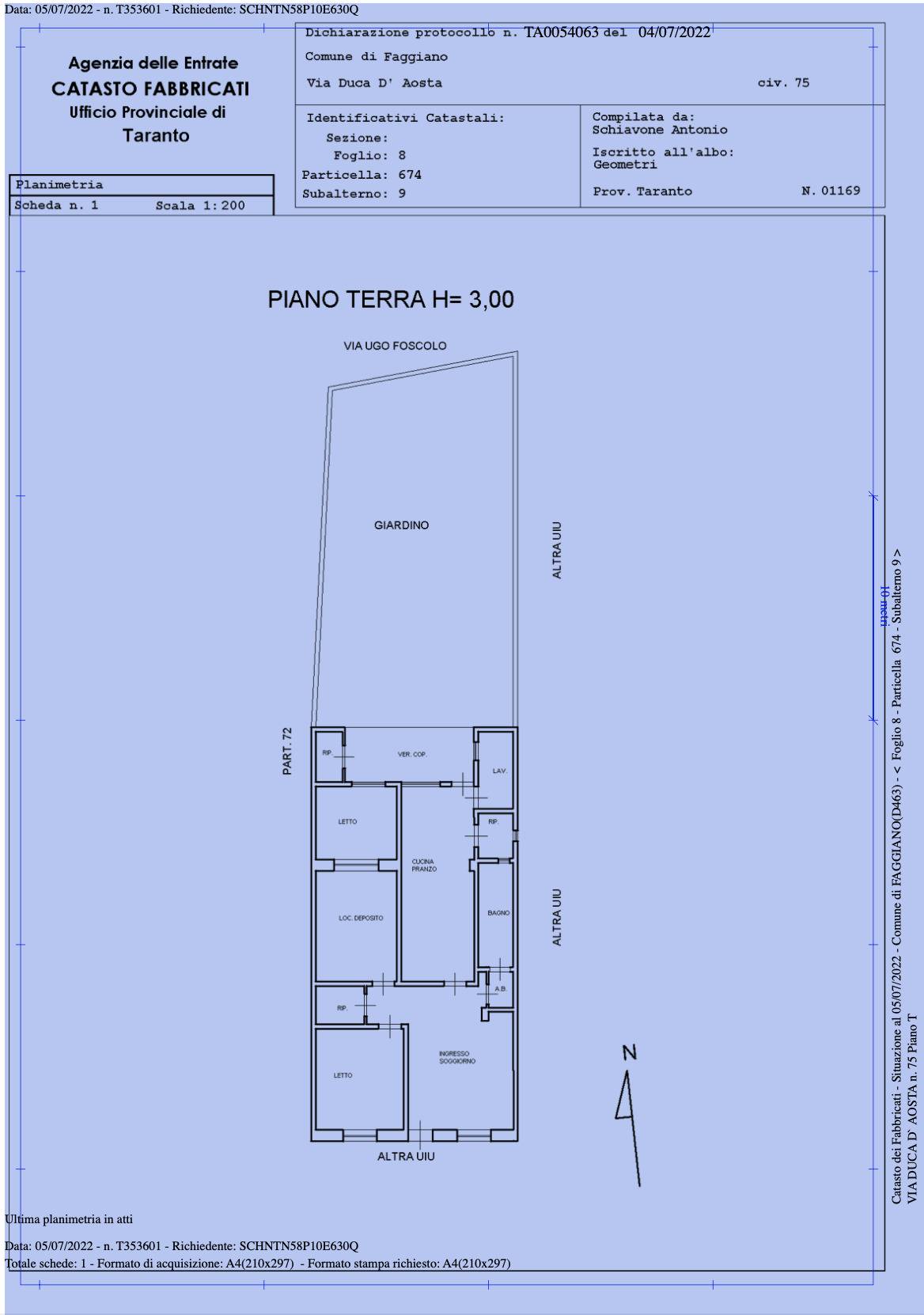 Immagine 11 di Appartamento in vendita  in via duca d'aosta 75 a Avetrana