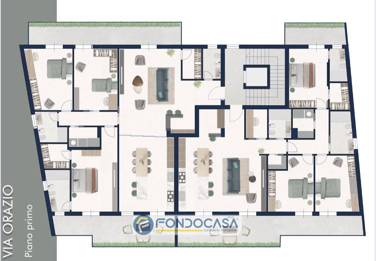 Immagine 22 di Appartamento in vendita  in via orazio a Succivo