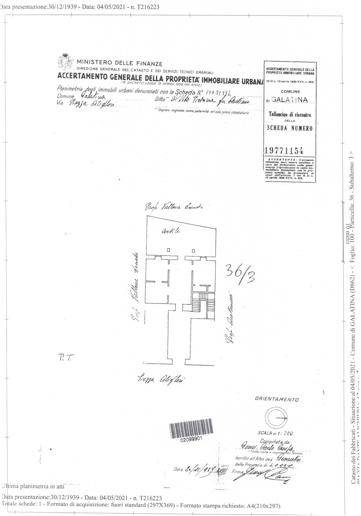 Immagine 26 di Palazzo in vendita  in Piazza Dante Alighieri 61-62-63 a Galatina