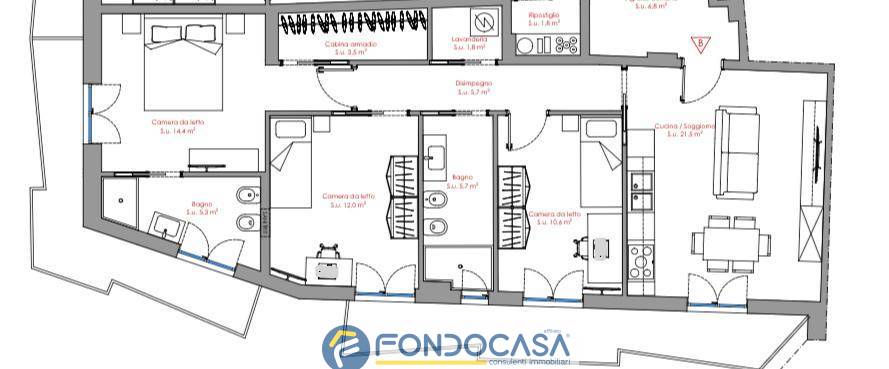 Immagine 7 di Appartamento in vendita  in Via Valerio Laspro 38 a Salerno