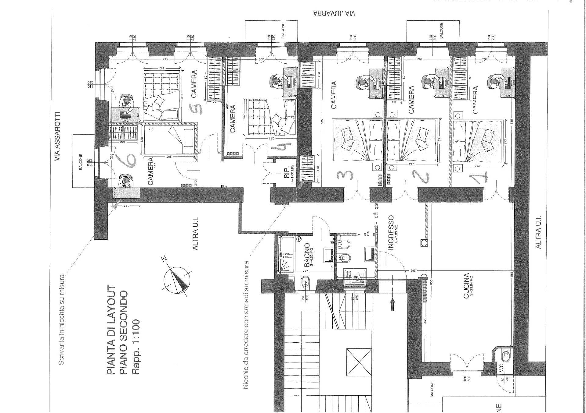 Immagine 25 di Appartamento in affitto  in Via Ottavio Assarotti 9 a Torino