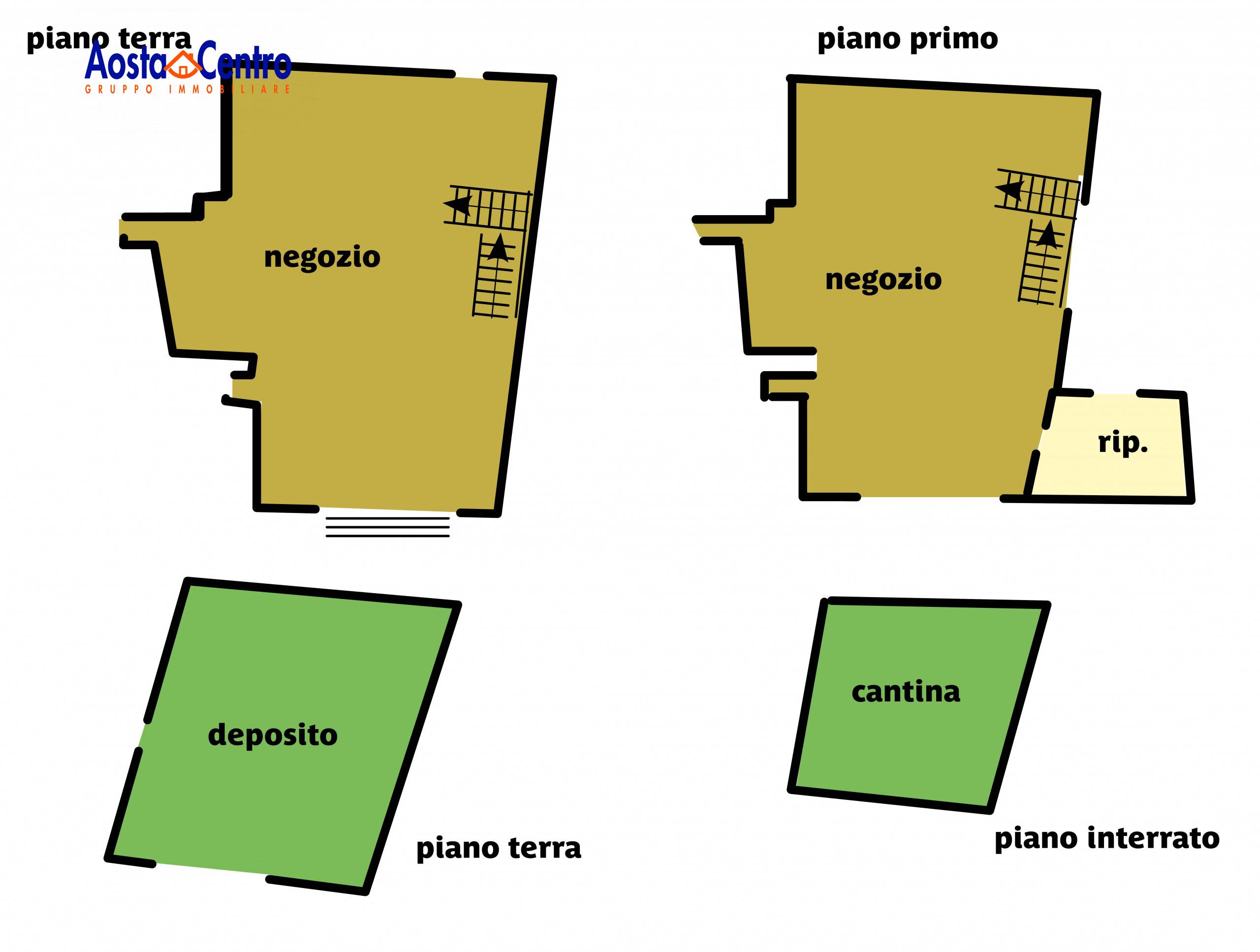 Immagine 15 di Locale commerciale in affitto  in Place des Franchises 1 a Aosta