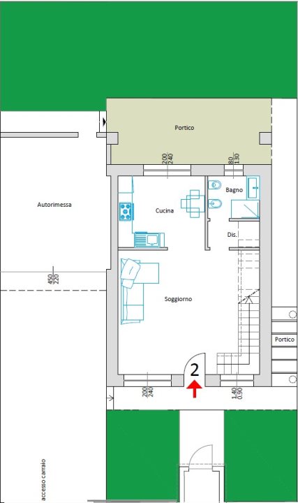 Immagine 2 di Villa in vendita  a Parabiago