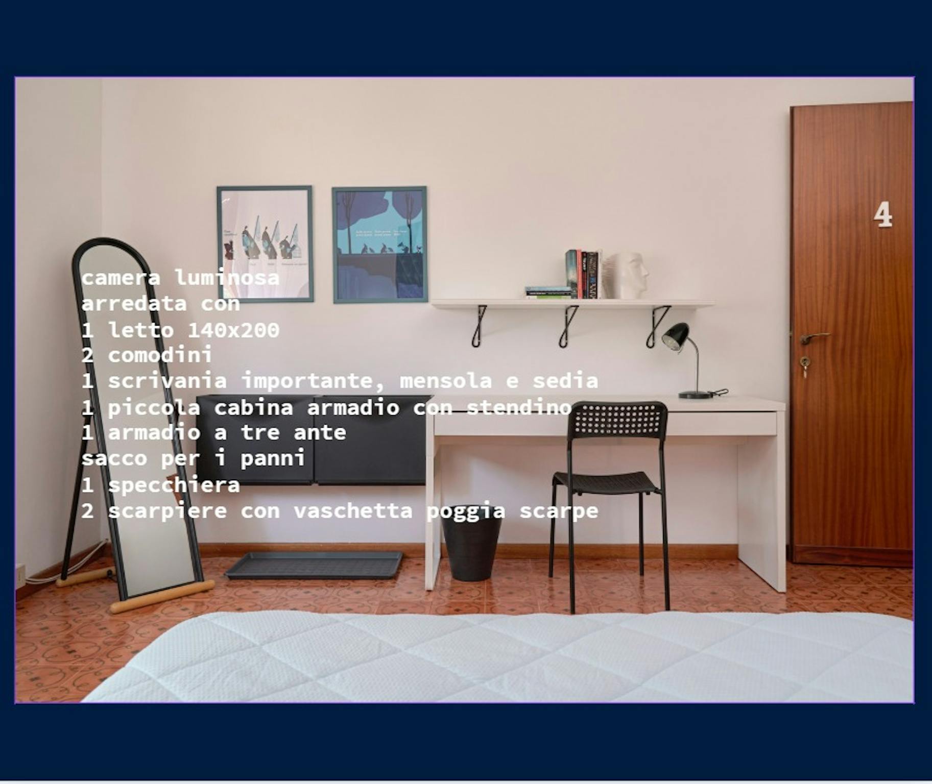 Immagine 3 di Camera in affitto  in Via Giovanni Durando a Vicenza