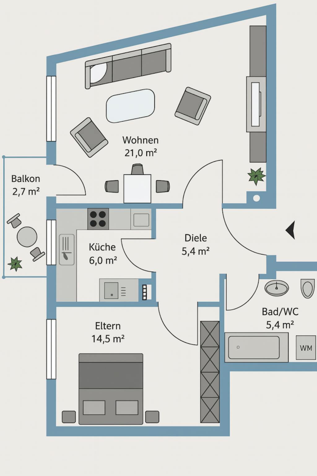 Immagine 2 di Appartamento in affitto  in Gustav-Heinemann-Ring a München